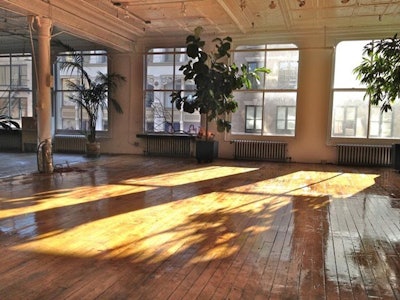 Natural daylight loft with eastern and western light