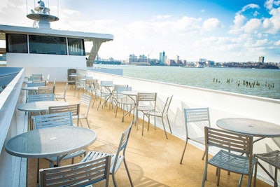 Did we mention the Skydeck extends across the entire top deck of the yacht?