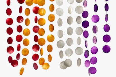 Capiz shell garlands