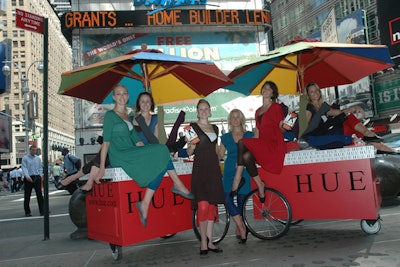 Hue Legwear in Times Square