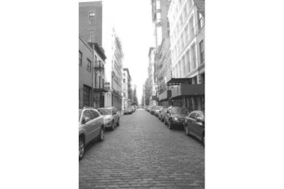 Cobble stone soho entrance,private elevator