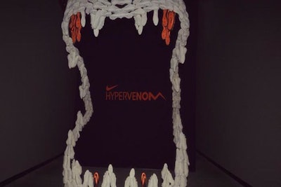 The Hypervenom logo created from the boot itself