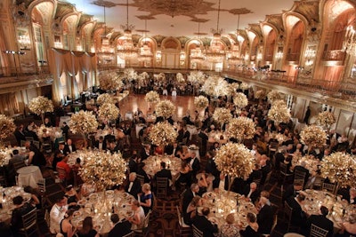 The Lyric Opera of Chicago's fall 2013 Opera Ball had warm hues.