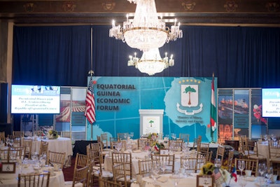A welcome dinner, closed to the press, was held the evening before the forum.