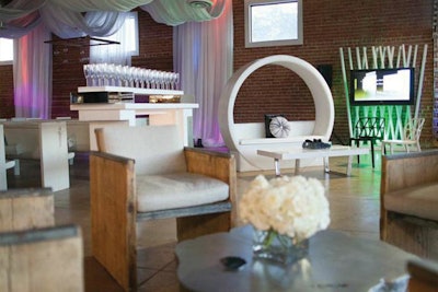 Arizona showroom in downtown Phoenix with an eclectic piece at its grand opening party