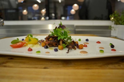 Grilled baby octopus
