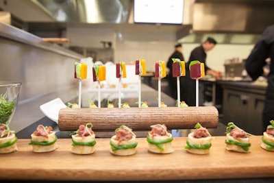 Hors d'Oeuvres in the FCI kitchen