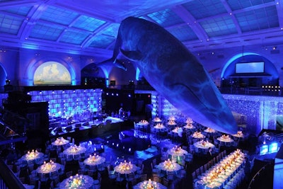 Milstein Hall of Ocean Life seated dinner
