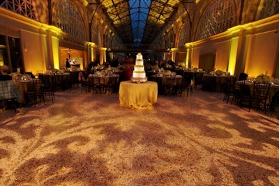 Pattern wash in neutral tones for wedding at San Francisco Ferry Building, San Francisco, California