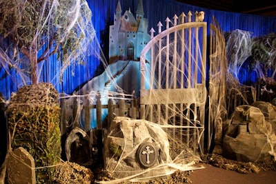 At last year’s “Galaween” event at the Chicago Cultural Center, Event Creative built a lavish, haunted-house-style entrance. This year, the agency’s designer Jeffrey Foster predicts that parties will take a glitzy turn with lace-covered pumpkins, silver or gold ­skeletons, marabou witches, or bejeweled or glittered skulls.
