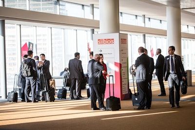 During Sibos this week at the Boston Convention and Exhibition Center, thermal scanners check the body temperature of the more than 7,000 attendees each time they enter the building.