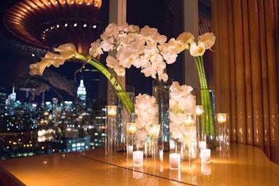 Floral arrangement for a private corporate event in New York City