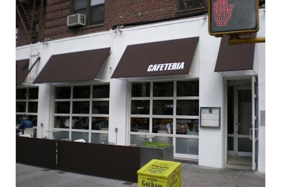 Awnings and partitions - Cafeteria NYC