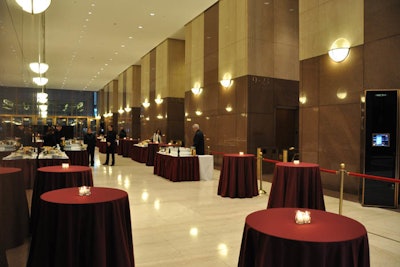 With a standing capacity of 350, the North Lobby provides a unique catering experience