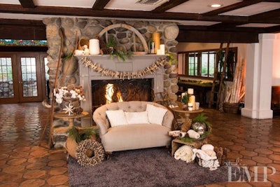 Our vintage fireplace mantels create a beautiful focal point in an open space, and can be embellished with our wide variety of vintage props.