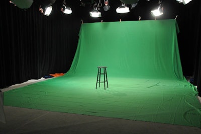 The 35th floor Studio is green screen ready