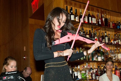 Electric Violinist, Sarah Charness makes any cocktail party better!