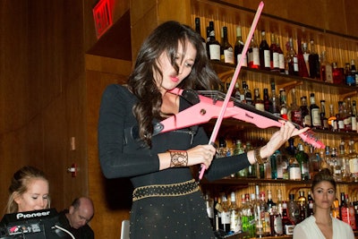 Electric Violinist, Sarah Charness makes any cocktail party better!