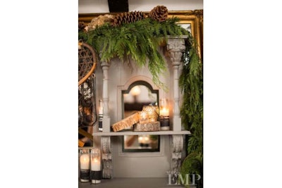 Did you know that we offer event styling? The green garland and candle light brings our pieces to life.