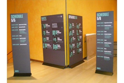 Custom displays - Behance Summit