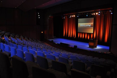 Because of its exclusive location, the underground Auditorium is a private gem in Midtown Manhattan