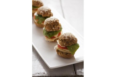 Vegetarian slider plate