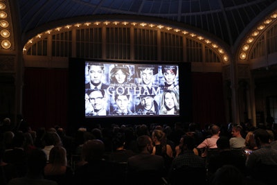 Organizers used the Celeste Bartos Forum for the premiere screening of Gotham, bringing out stars Ben McKenzie and Donal Logue, as well as executive producer Bruno Heller, before showing the first episode to the crowd.