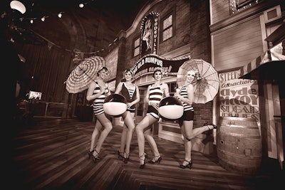 Costumed entertainers brought the boardwalk to life allowing guests to experience the era with a sense of nostalgia.