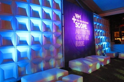 Chiclet panel entrance at the VH1 Scope lounge