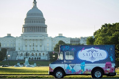 Florist Sai Souphom is the owner of Washington’s first floral truck—a very colorful mobile flower shop. When Souphom isn’t driving her truck from Georgetown to Capital Hill, she’s working on providing floral arrangements for events through her brick-and-mortar company, Saivita. She recently designed the floral decor for an Education First event at Union Market.