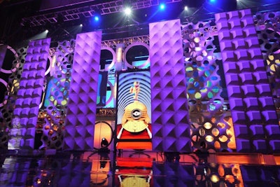 Mixed and matched SuperLever panels adorn the Soul Train Awards