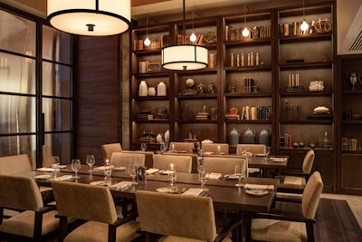 The Rye Room is one of three private dining areas in Bank & Bourbon