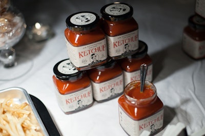 Detail photo of Sir Kensington's Artisanal Ketchup at an corporate event activation for Inside Hook