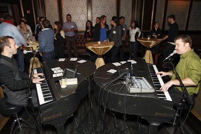 Sing along with dueling pianos in the lounge