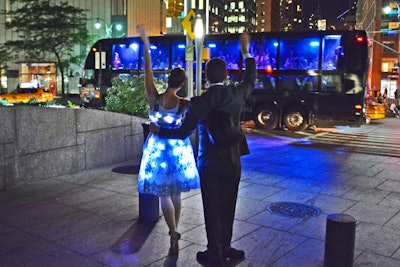 THE RIDE performers light up NYC streets