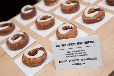 Shooting Stars Pro work for Dockers and event producer MKG included product and detail photography like these cronuts and signage.