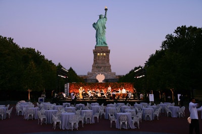 Imperia Vodka event at the Statue of Liberty