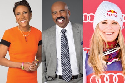 Robin Roberts, Steve Harvey, Lindsey Vonn