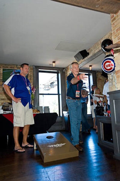 Rent our bag toss game to keep guests entertained