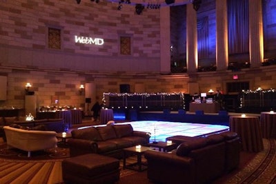 Stage and dance floor for WebMD