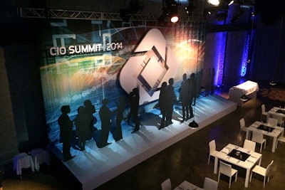 CIO Summit Deconstructed Design Logo showing dimensions.