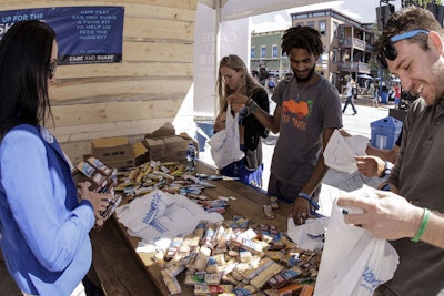 Whatever, USA, attendees put together 5,000 meals to be donated to Care and Share Food Bank in Colorado Springs, Colorado.