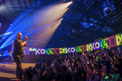 KC and the Sunshine Band performed during Whatever, USA’s Saturday Night Fever event. Bud Light provided guests with '70s-era costumes.