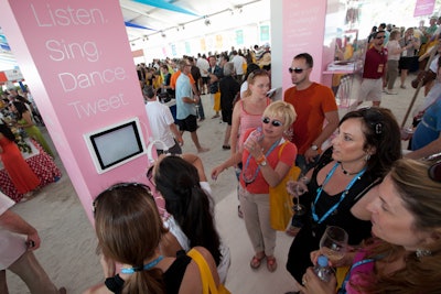 Event recap photo for Evian at the Miami Food and Wine Festival in Miami, Florida