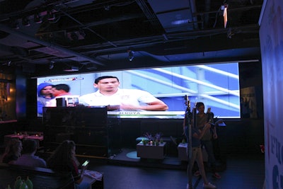 Broadcast live TV event on the 40 foot LED wall
