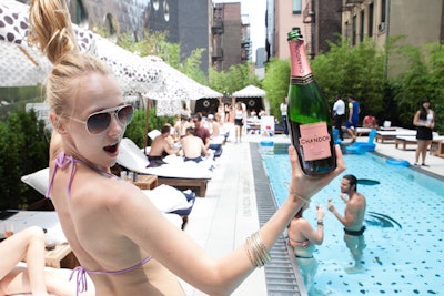 Corporate party event coverage at Dream Downtown Hotel sponsored by Chandon