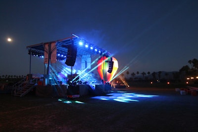 Portable stage and lighting