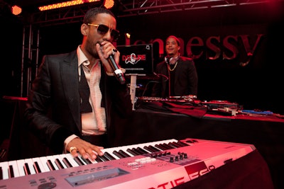 Musician, Ryan Leslie, performs at the Möet Hennessy distributors event at the Times Center in Times Square, New York. Shooting Stars Pro was hired to photograph the event from set up to breakdown.