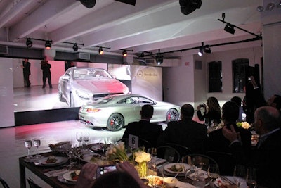 Automotive press event and sit-down dinner