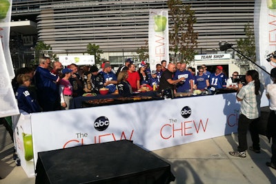 The Chew Tailgate Party outside Giants Stadium